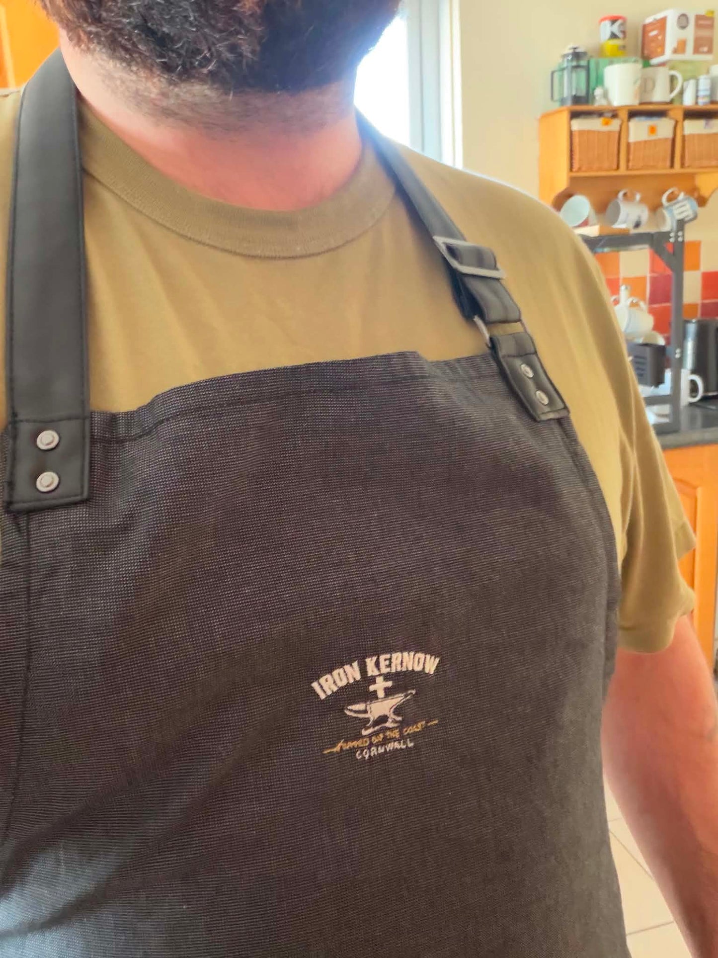 Iron Kernow Bib Apron with Embroided Logo